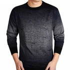 2019 кашемировый свитер, Мужская брендовая одежда, мужские свитера, Повседневная рубашка с принтом, осенняя модель, мужской топ с круглым вырезом J688
