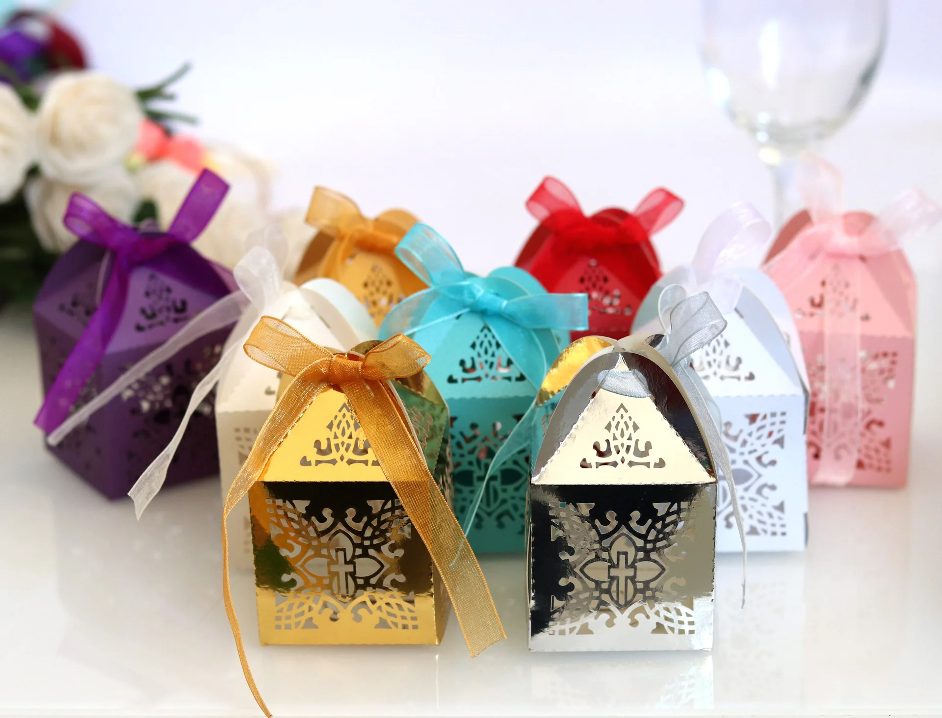 Скрещивание коробки конфет полые ангельская Подарочная коробка для детского