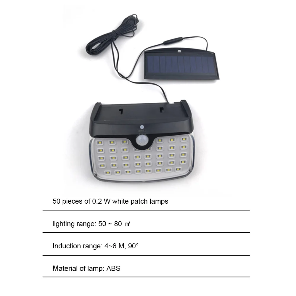 

Tomshine 50 LED Solar Light Outdoor Solar Lamp Powered Sunlight Waterproof PIR Motion Sensor Street Light for Garden Decoration