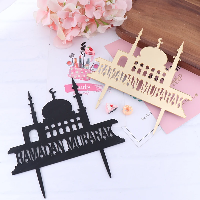 Украшения для тортов украшения торта Eid Mubarak топпер Ramadan ислам праздничные