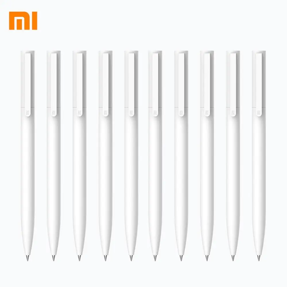 

Xiaomi Mijia Signature Pen Press Type Ink Gel Gel Pen 10pcs 0.5mm Signing Pen Best Gift For Teacher Friends Student Pen Exam