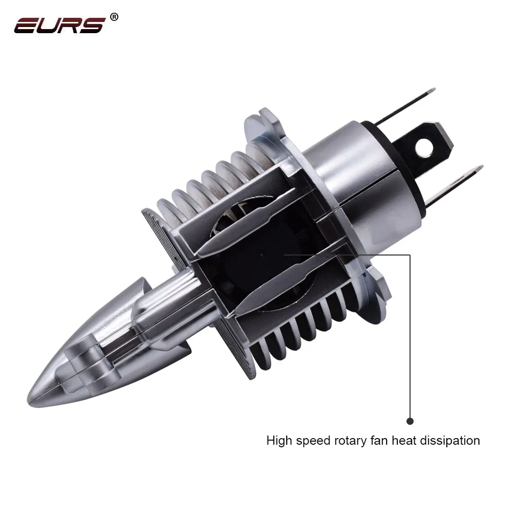 2 шт. H4 9003 HB2 светодиодный фары 12V 24V 72W для 16000LM 6000K супер автомобилей высокого луча