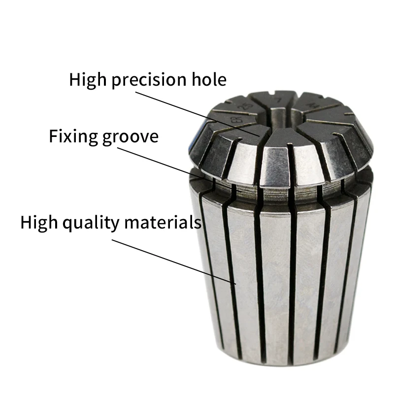 1/5 Uds ER25 ER32 1MM 7,5 MM 13MM 16MM 20MM primavera Collet de pinza de precisión de máquina de grabado CNC torno herramienta de fresadora