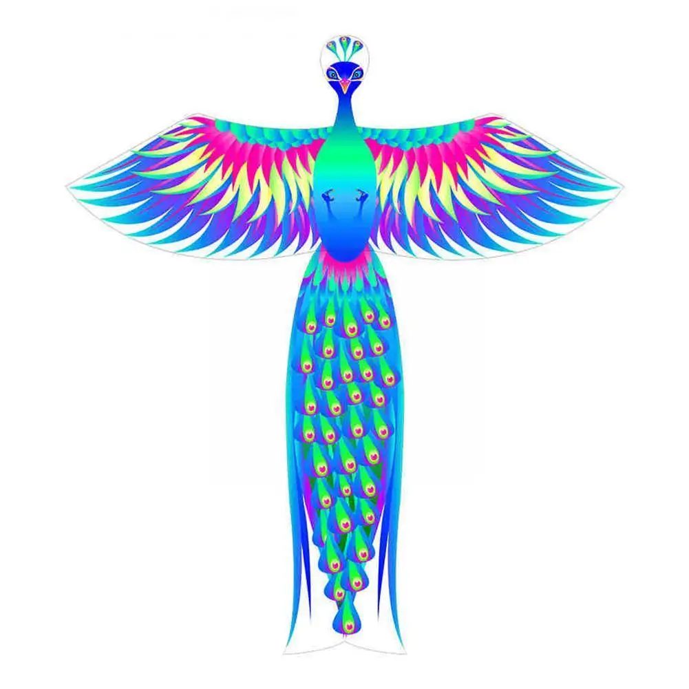 

1pc Children's Breeze Easy To Fly Peacock Kite For Adults Kite Kite High-end Wind Ancient Outdoor Toys Large Chinese O5K3