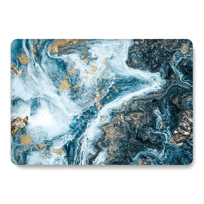 Мраморный чехол для Macbook Air 13 дюймов 2020 A2179 A2337 Блестящий жесткий матовый