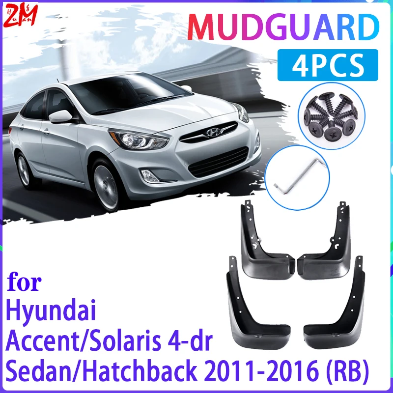 4 шт. брызговики для Hyundai Accent Solaris RB 2011 ~ 2016 | Автомобили и мотоциклы