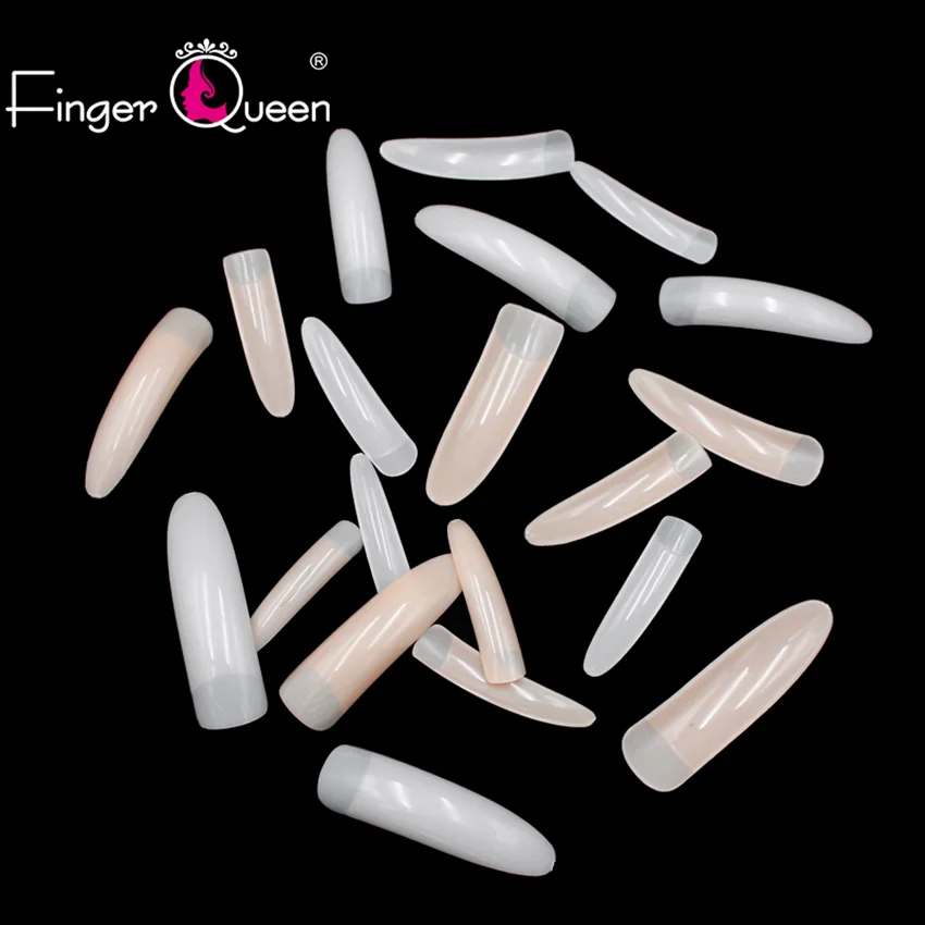 100 шт искусственные ногти, естественный вид искусственных ногтей УФ-гель для французского маникюра подходит Набор «сделай сам» для маникюрного салона, работы