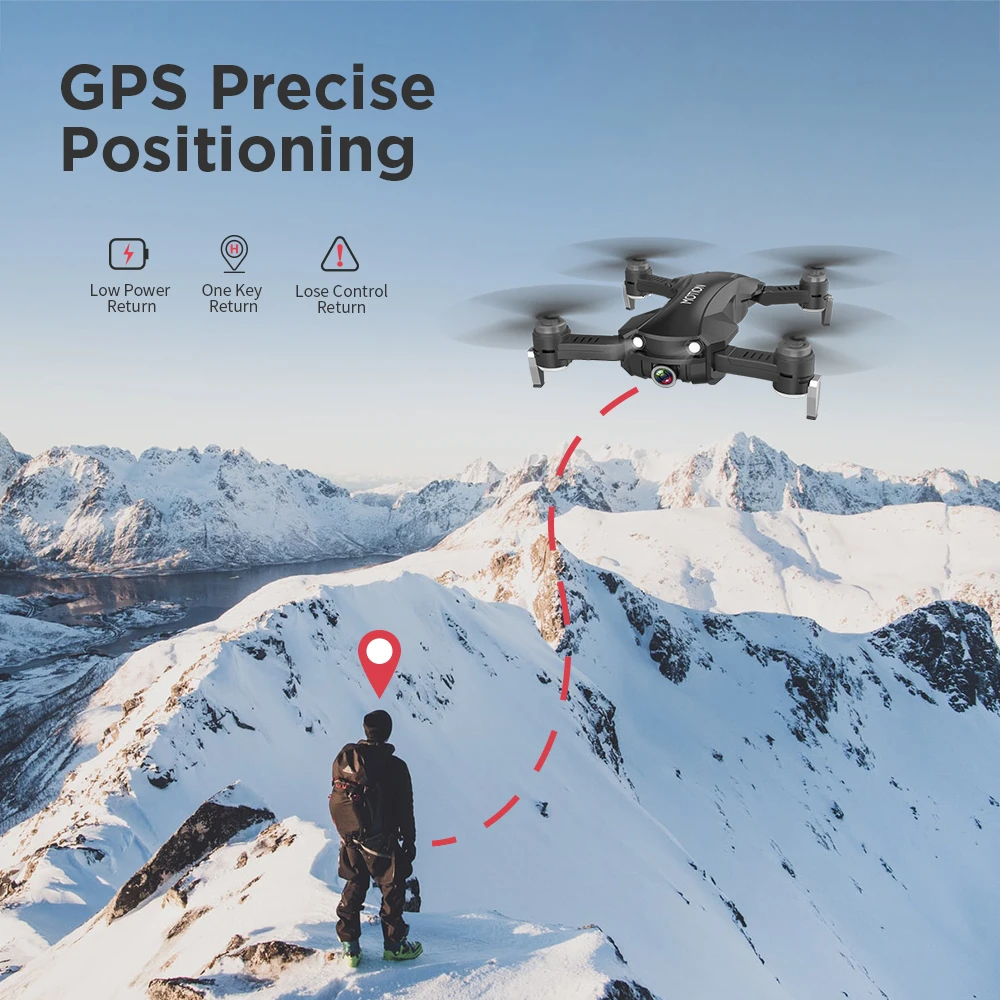R10 5G GPS Follow Me WiFi FPV Квадрокоптер с 2K 12MP HD широкоугольной камерой складной