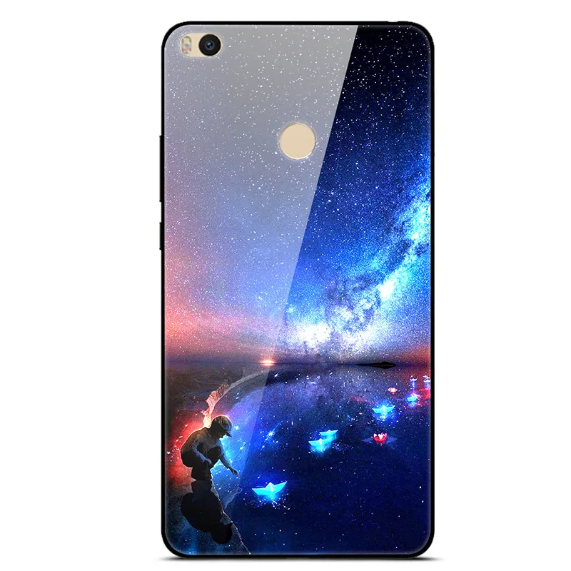 32 Для Xiaomi mi Max 2 Чехол жесткая задняя крышка из закаленного стекла для Xiaomi mi Max2, мягкий силиконовый чехол-бампер из ТПУ для mi Max 2, чехол для телефона s - Цвет: 32