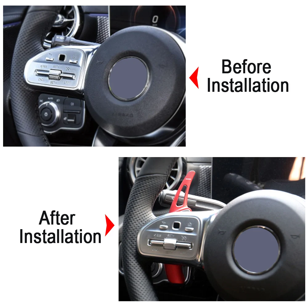 For Mercedes-Benz EQC B Class W247 MB GLB X247 CLA C118 GLA CLS C257 Coupe GLE W167 Car Steering Wheel Shift Paddles DSG Extend |