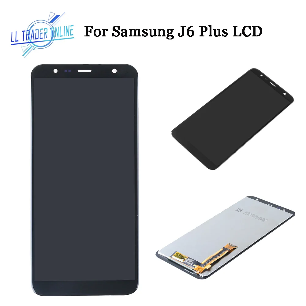 Настройка яркости AAA для Samsung Galaxy J6 Plus Замена сенсорного экрана + экран ЖК-дисплея