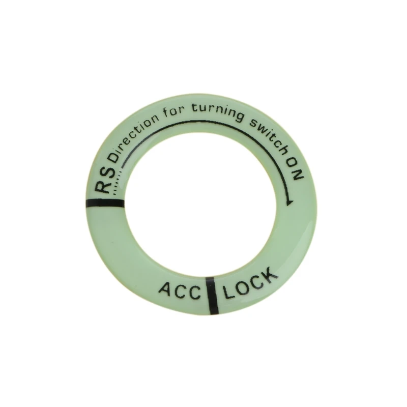 

Car Glow Key Ring Hole Sticker Lumunous Ignition Switch Cover Motorcycle Decal 066D