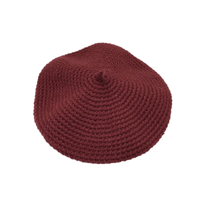 Coarse Beret Solid Color Hat Cute Hat Casquette Femme Czapka Damska Zimowa Chapeu Feminino Gorros De Invierno Boina Hombre