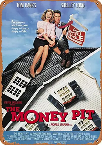 

The Money Pit 1986 Metal Signs Movie Poster Home Decor Art Prints Retro Gift 8x12 Inch