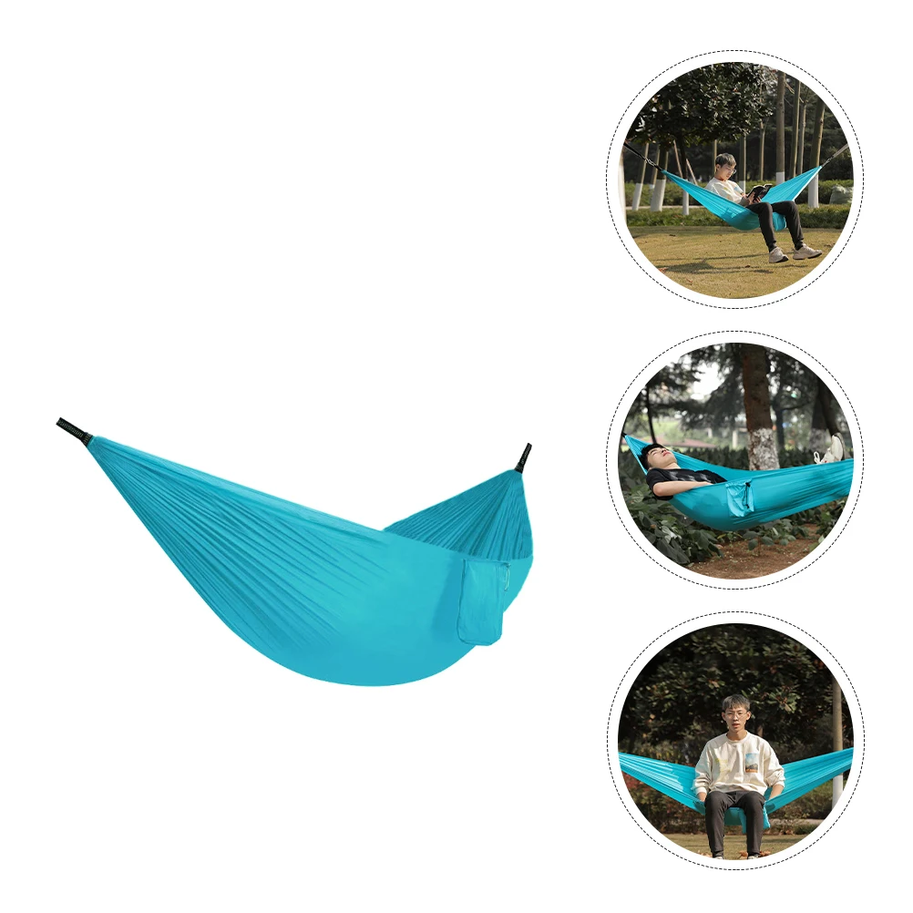 

1 set of Portable Hammock Thickened Hanging Swing Nylon Hammock for Dormitory Hiking
