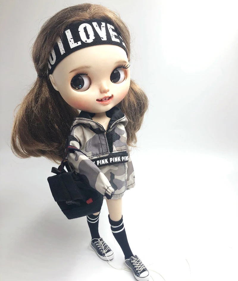 Одежда для куклы Blyth крутые толстовки с длинным рукавом OB24 azone 1/6bjd брюки 1/6