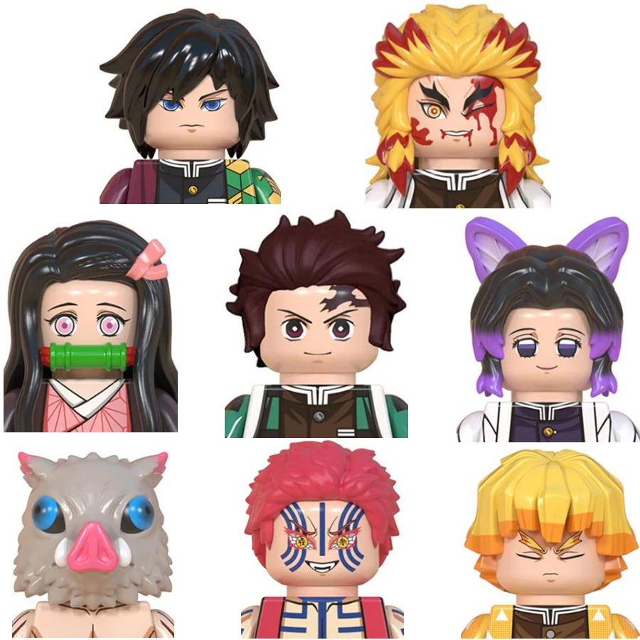 

8 шт., фигурки из японского аниме «убийца демонов»