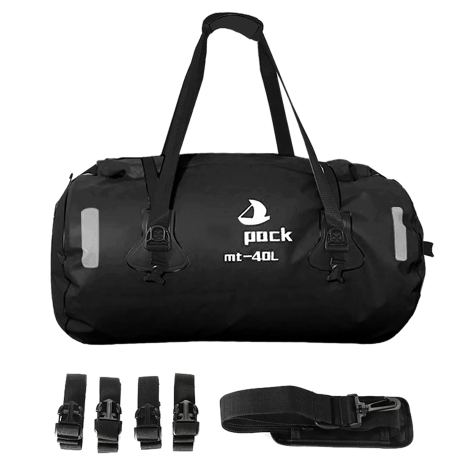 

Motorcycle Waterproof Tail Bag Travel Outdoor Dry Luggage Roll Pack Bag 40L Motorbike Luggage Backpack Motorcycle Seat Bags