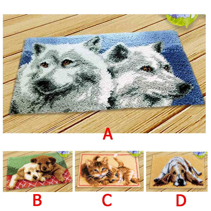 Коврик с вышивкой сделай сам незавершенный коврик для вязания крючком и