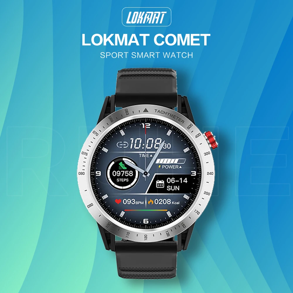 Смарт часы LOKMAT Comet с сенсорным экраном 1 3 дюйма пульсометром