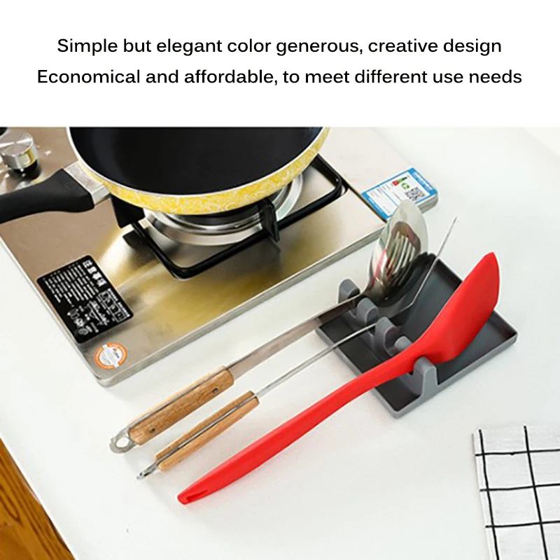 Термостойкий силиконовый коврик для ложки шпатель Подставка Кухня гаджет