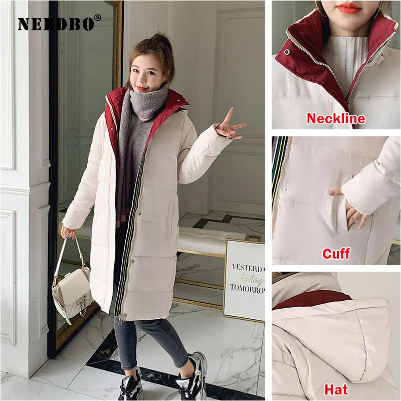 Winter Jacket Women Hooded Plus Size Parka Padded Ladies Puffer Coat Casaco Femie Thick Warm Jacket Winter Women Coat Long 2020