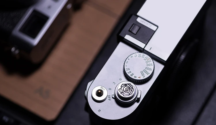Оригинальная Серебряная+ латунная кнопка спуска затвора для камеры Fujifilm X100F XPRO2 XE3 XT3/X10/X20/X30 Leica M1/M2