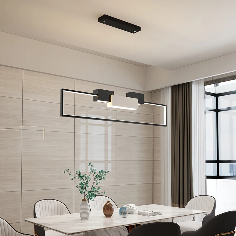 

Black Gold LED Pendant lamp for living room Modern Bedroom Hanging Light Fixture LED Lustre Dining room indoor lamp AC85-260V