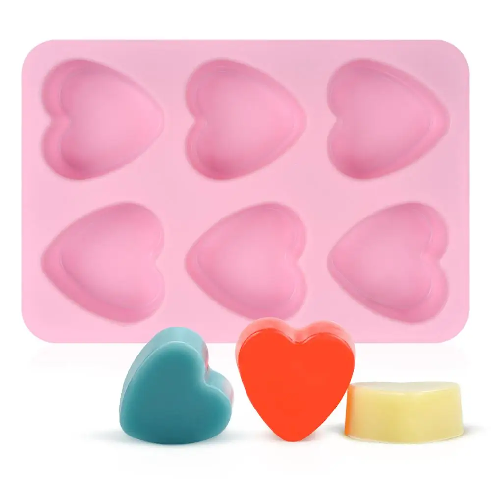 Силиконовые формы для мыла в форме сердца SJ самостоятельного изготовления