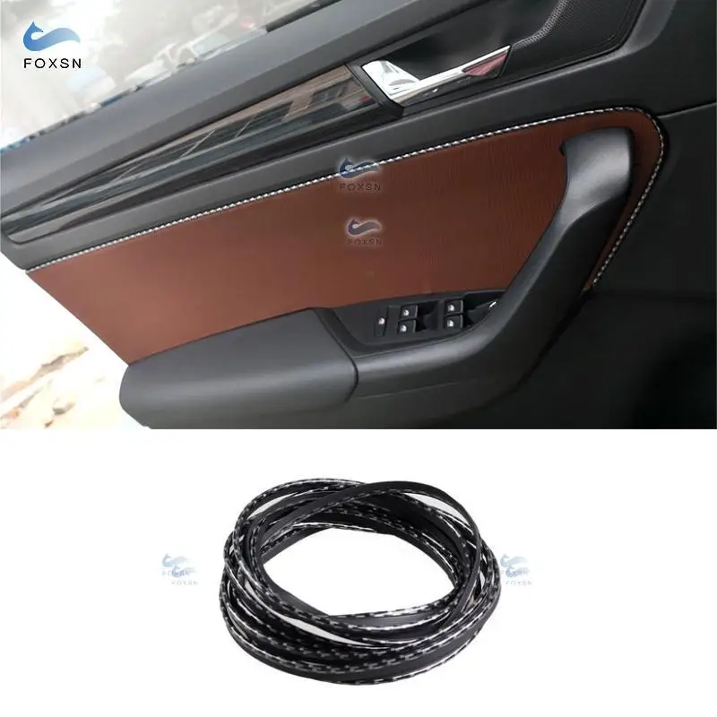 Внутренние молдинги для Audi A4 A6 BMW VW Golf Mazda Honda 5 м дверная панель передняя задняя