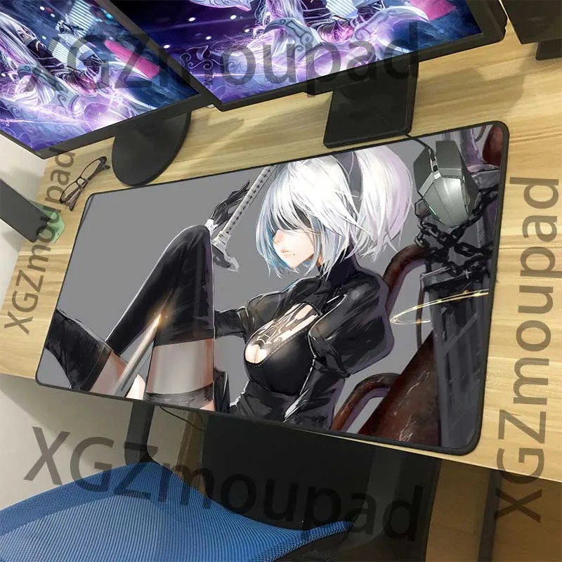 XGZ анимация коврик для мыши холодный фехтовальщик HD Подгонянный большой Черный