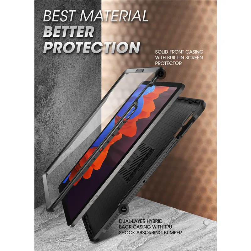 supcase for samsung galaxy tab s7 case 2020 ub pro full body rugged case with built in screen protectorsupport s pen charging free global shipping