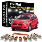 Автомобисветодиодный лампы BADEYA Canbus, без ошибок, набор для освещения багажника с картой Купола для Fiat Punto 1 2 3 I II III EVO 176 188 199 (1993-2016)