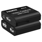 Захват видеосигнала 4K USB 2,0, HDMI-карта для PS4, XBOX Switch, игр, DVD, HD-камеры, устройства записи, для прямых трансляций на ПК