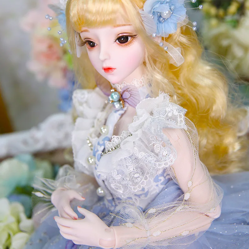 

1/3 BJD Doll DBS 60 CM 26 Ball DF Jointed with Clothes Hair Shoes Makeup Butterfly Dress Up Doll for Girls Birthday Gift DF18103