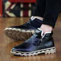 new popular snow boots mens casual martin boots korean style trendy mens boots plus cotton wholesale student mens shoes