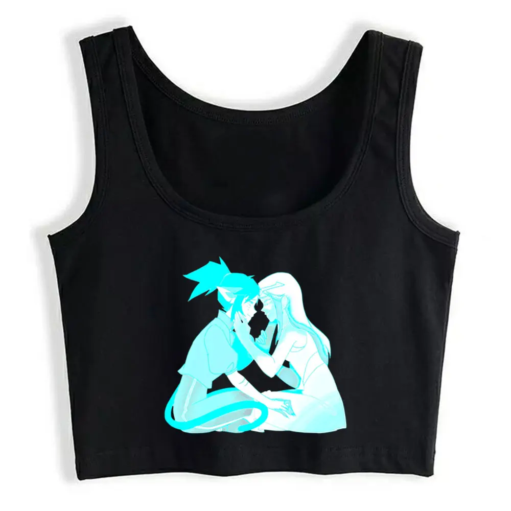 

Boho Crop Top Shera 52620 Funny Vintage Print Sexy Streetwear Womens Tops blusas mujer de moda 2021 verano Gym Tank Top Women