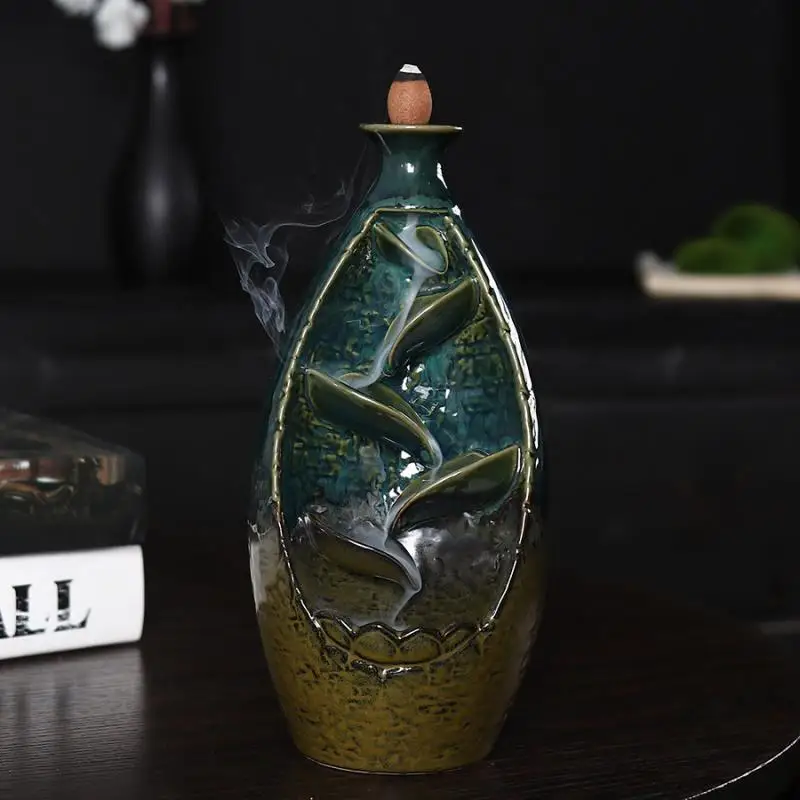 

Zen Backflow Incense Burner For Soothing And Calming Meditation Ceramics Incense Stick Holder Use In Home Teahouse Baddha Hall
