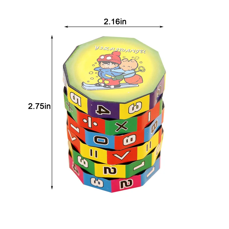 

Children Montessori Games Mathematics Numbers Magic Cube Toy Puzzle Game Kids Learning Education Math Toy Fun Calculate Game