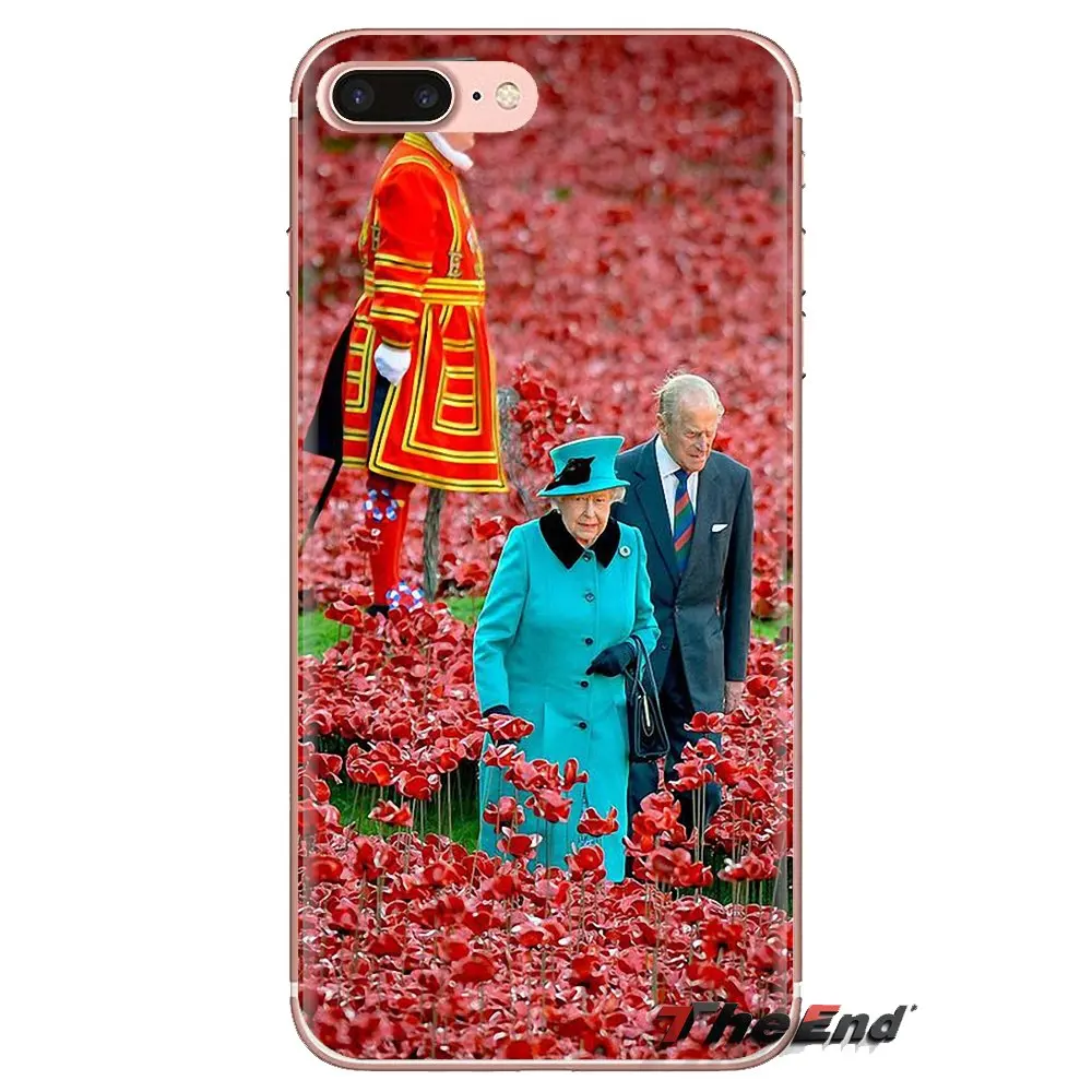For HTC One U11 U12 X9 M7 M8 A9 M9 M10 E9 Plus Desire 630 530 626 628 816 820 830 The Queen Elizabeth II Princess TPU Skin Cover |