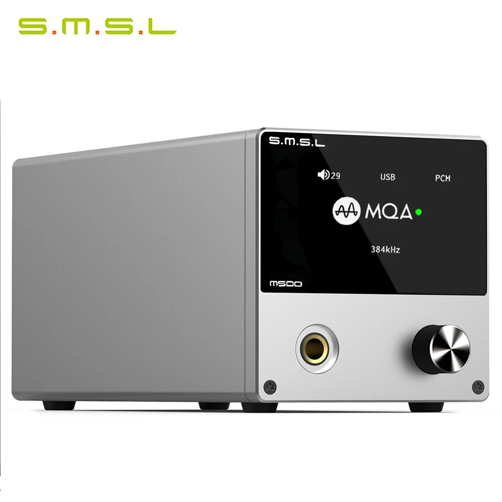 Декодер для наушников SMSL M500 усилитель MQA ES9038PRO ES9311 XMOS 32 бит 768 кГц DSD512 Hi Res аудио USB DAC
