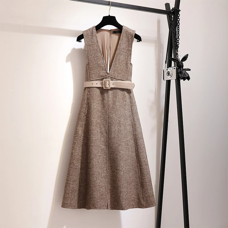 Весенне осеннее платье женская одежда 2020 винтажное корейское элегантное