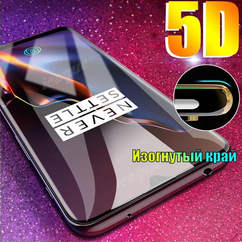 Закаленное стекло твердостью 9H 5D для Oneplus 8t 7t 7 Nord 6t 6 5 5t оригинальное One Plus защита