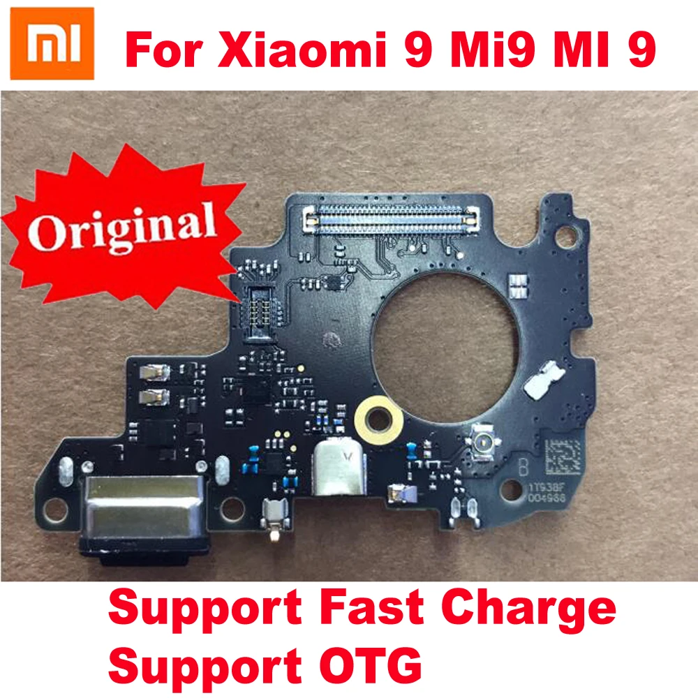 100% Оригинальный Лучший USB-порт для зарядки плата гибкий кабель Xiaomi 9 Mi9 MI