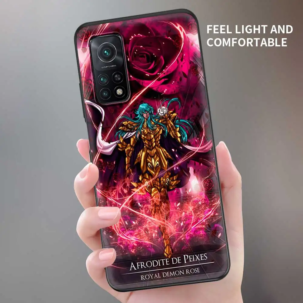 shockproof case for xiaomi mi poco x3 nfc 10t pro 9t m3 note 10 lite f3 11 f1 cc9 a2 9 soft phone cover saint seiya anime shell free global shipping