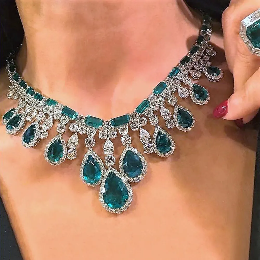 Missvikki известный бренд 2020 шармы Свадебные Ювелирные наборы изготовления ювелирных изделий для женщин массивное ожерелье серьги аксессуары