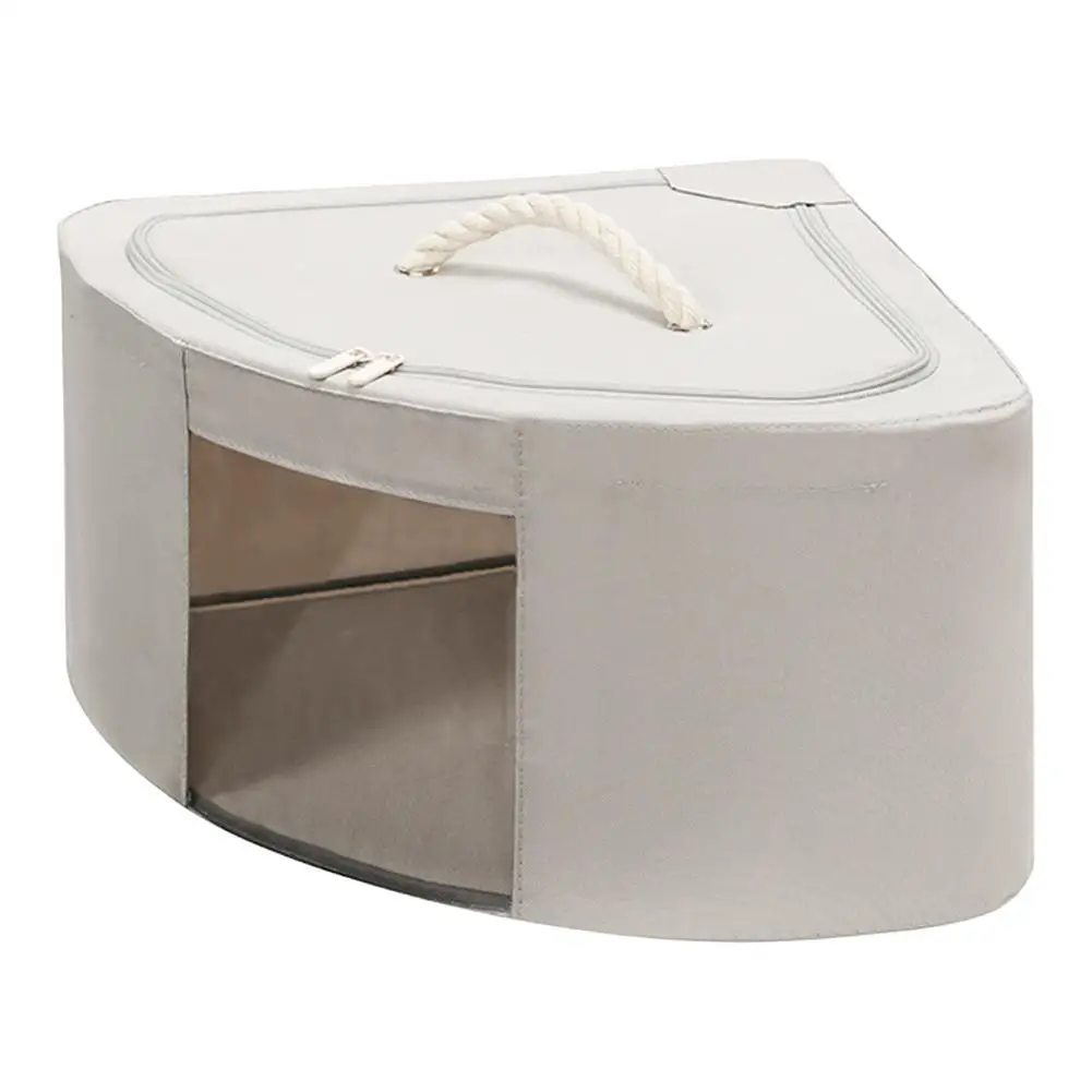 

Corner Folding Storage Box - Bedroom Corner Clothing Closet Boxes Stackable Container Organizer Storage Box For Bedding Linen