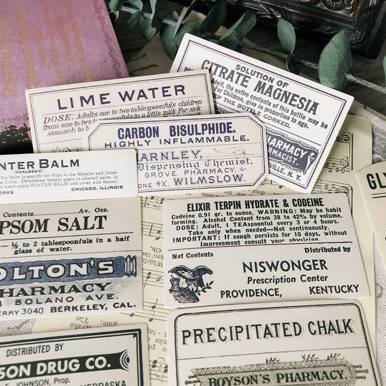 

16 шт./пакет винтажная этикетка слова ярлыки стикер набор для скрапбукинга альбом мусор планировщик журнал декоративные наклейки s