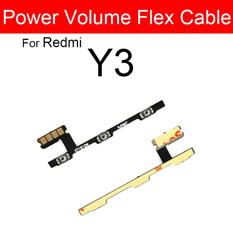 

On Off Power & Volume Button Flex Cable For Xiaomi Redmi Y1 Lite Y1 Y2 Y3 Volume Switch Up And Down Flex Ribbon repair parts
