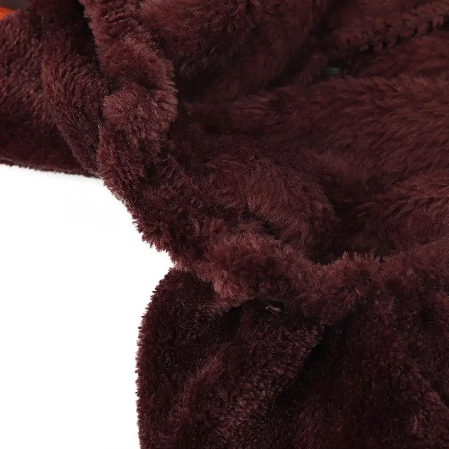 Комбинезоны для домашних питомцев Зимние коралловые флисовые кофейные костюмы